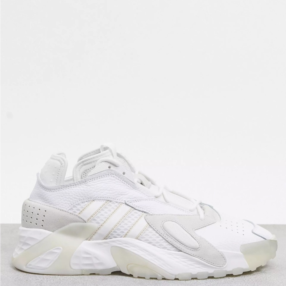 Adidas Originals Streetball hi top sneakers in white